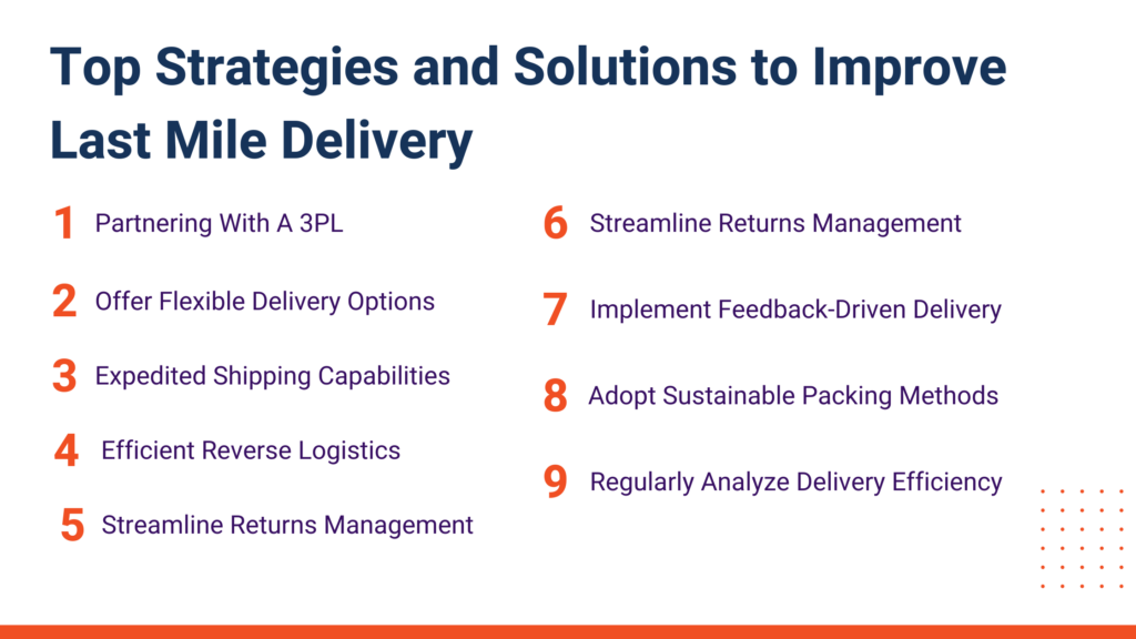 Top Strategies and Solutions to Improve Last Mile Delivery