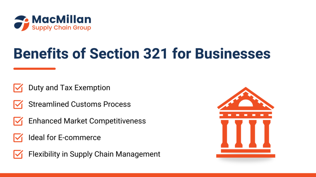Benefits of Section 321 for Businesses