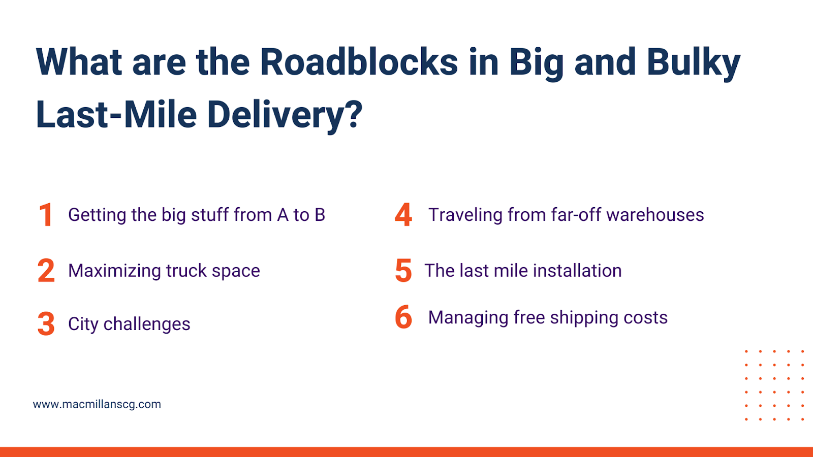 Roadblocks in Big and Bulky